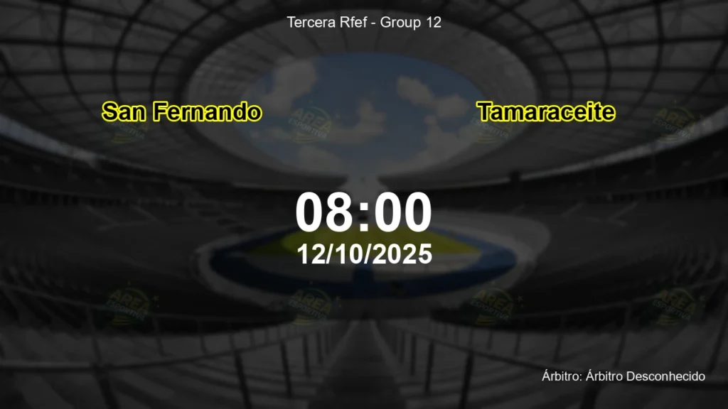 Palpite e an&aacute;lise do jogo San Fernando vs Tamaraceite pela Tercera Rfef - Group 12
