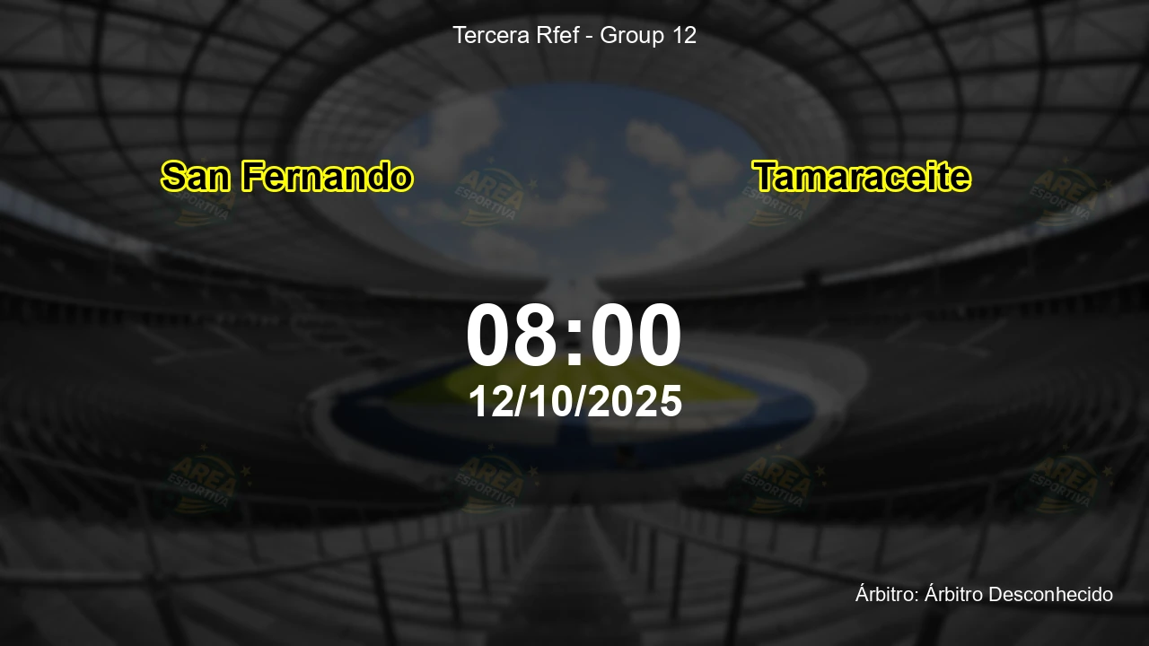 Palpite e análise do jogo San Fernando vs Tamaraceite pela Tercera Rfef - Group 12