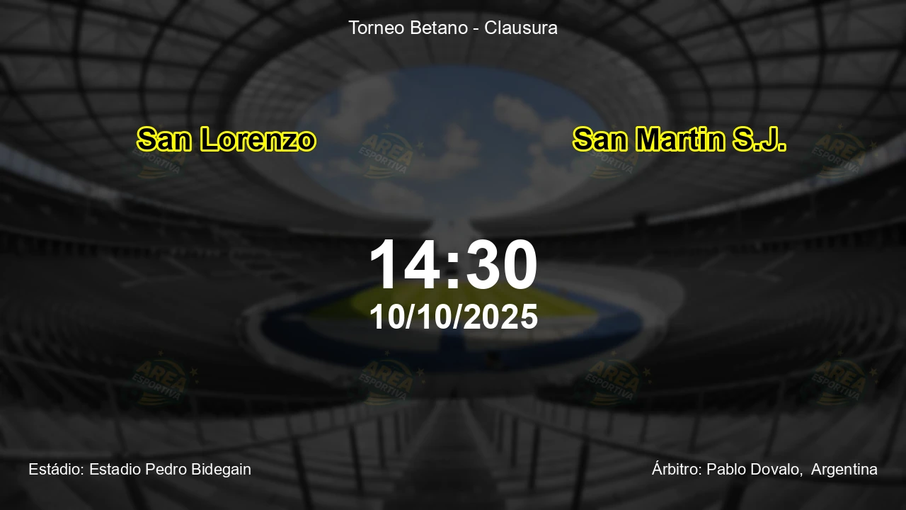 Palpite e análise do jogo San Lorenzo vs San Martin S.J. pela Torneo Betano - Clausura