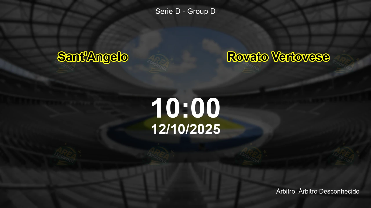 Palpite e análise do jogo Sant'Angelo vs Rovato Vertovese pela Serie D - Group D
