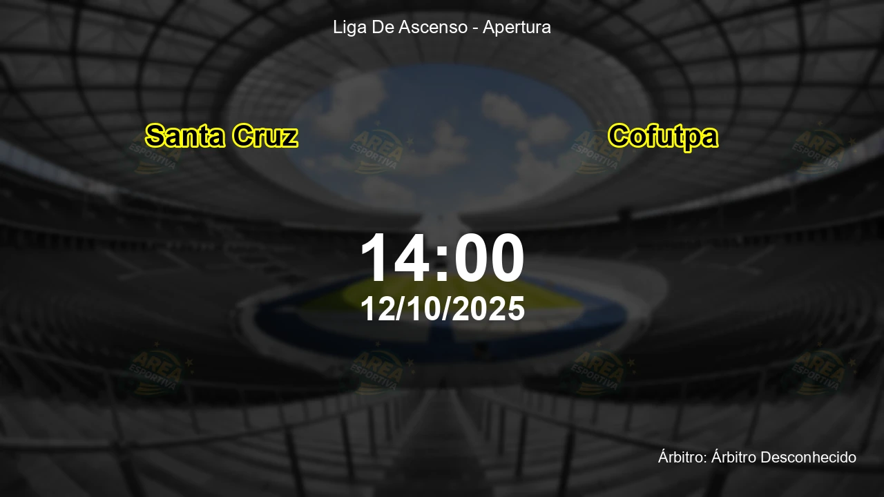 Palpite e análise do jogo Santa Cruz vs Cofutpa pela Liga De Ascenso - Apertura