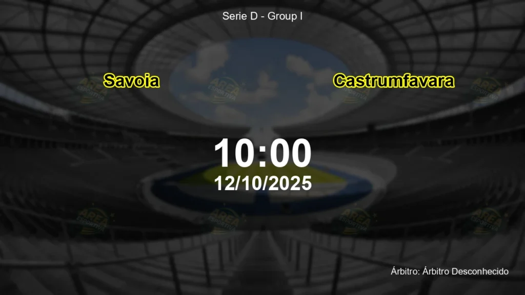 Palpite e an&aacute;lise do jogo Savoia vs Castrumfavara pela Serie D - Group I