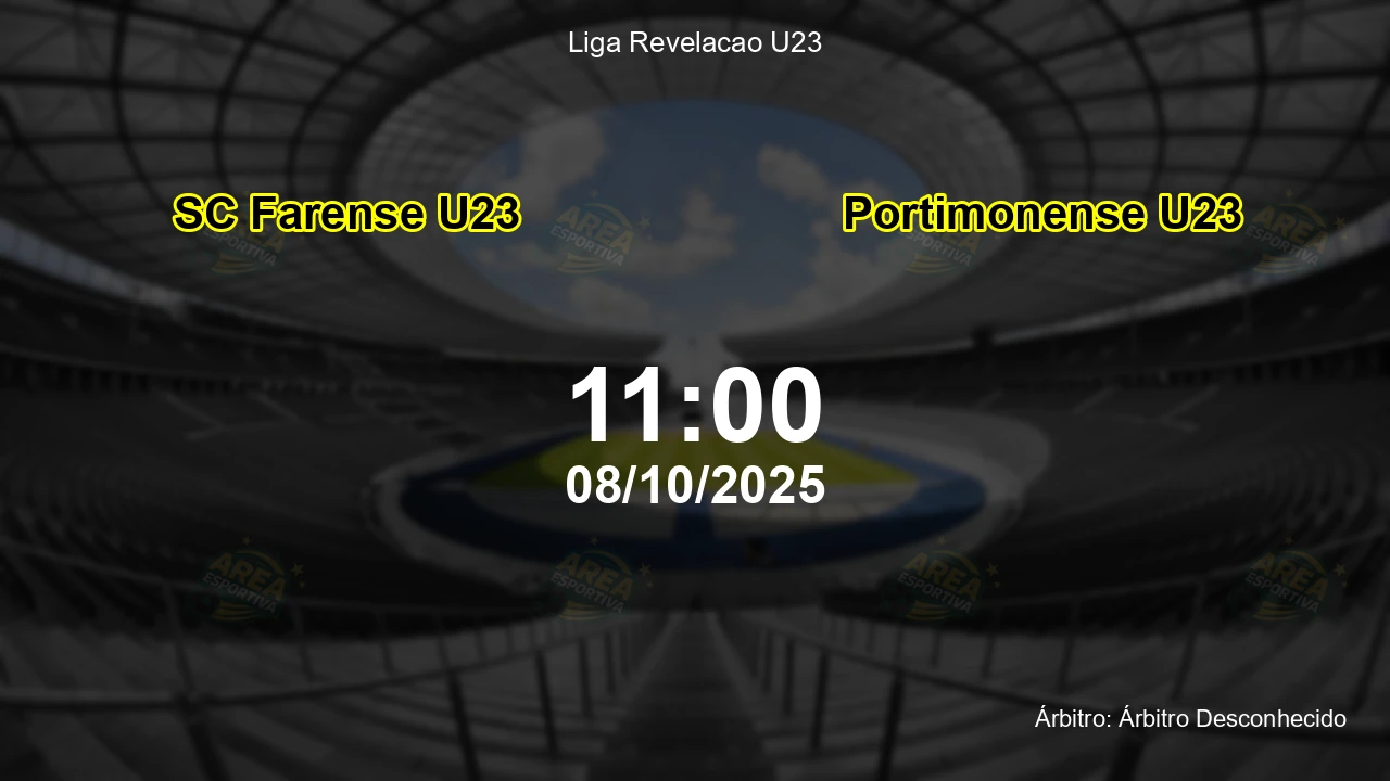 Palpite e análise do jogo SC Farense U23 vs Portimonense U23 pela Liga Revelacao U23