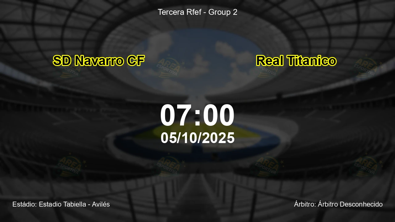 Palpite e análise do jogo SD Navarro CF vs Real Titanico pela Tercera Rfef - Group 2