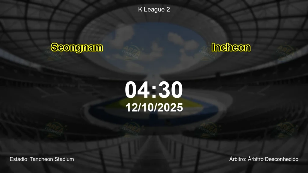 Palpite e an&aacute;lise do jogo Seongnam vs Incheon pela K League 2