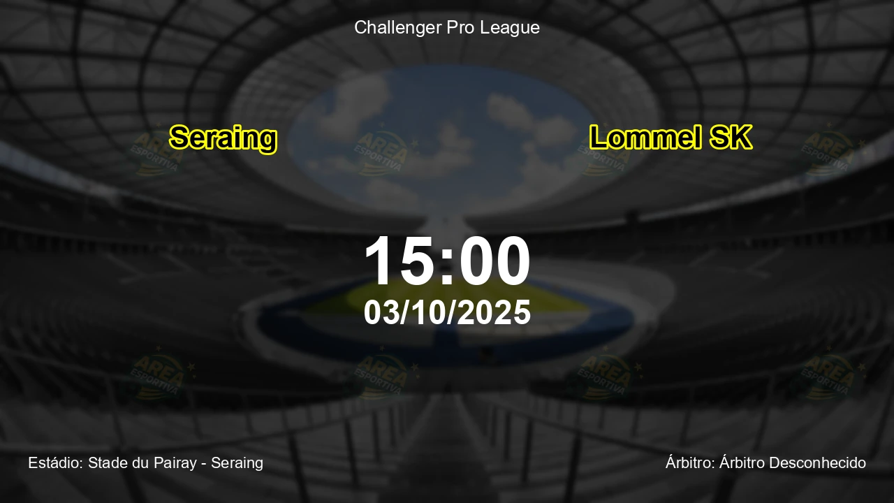 Palpite e análise do jogo Seraing vs Lommel SK pela Challenger Pro League