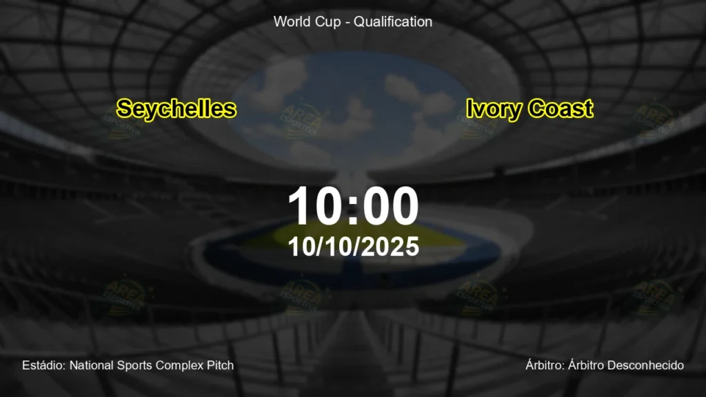 Palpite e an&aacute;lise do jogo Seychelles vs Ivory Coast pela World Cup - Qualification