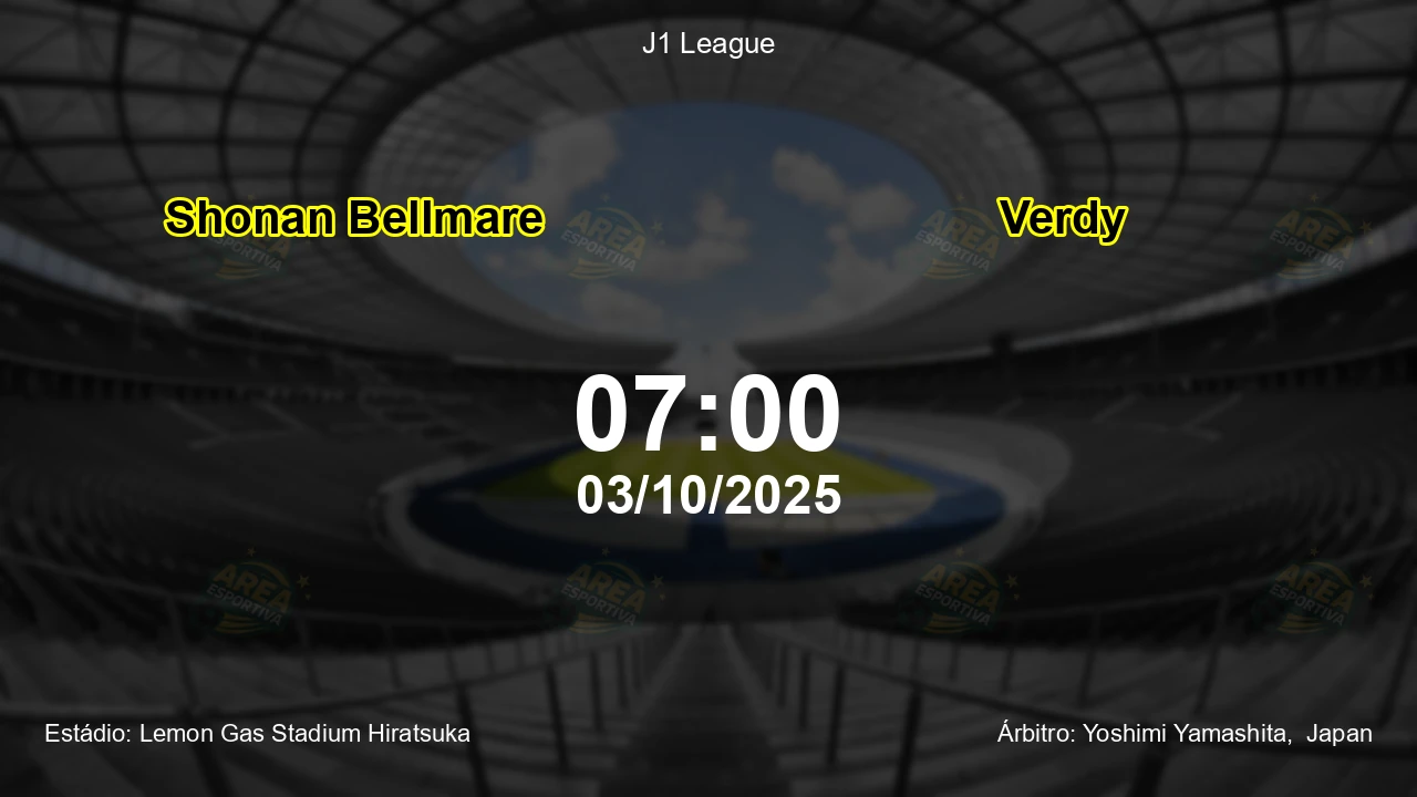 Palpite e análise do jogo Shonan Bellmare vs Verdy pela J1 League
