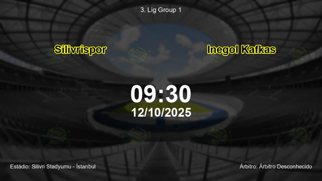 Palpite e an&aacute;lise do jogo Silivrispor vs Inegol Kafkas pela 3. Lig Group 1