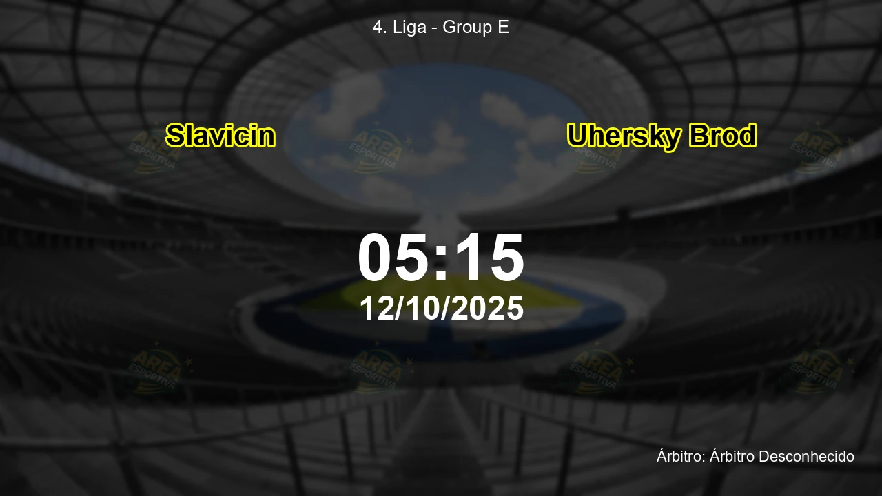 Palpite e análise do jogo Slavicin vs Uhersky Brod pela 4. Liga - Group E