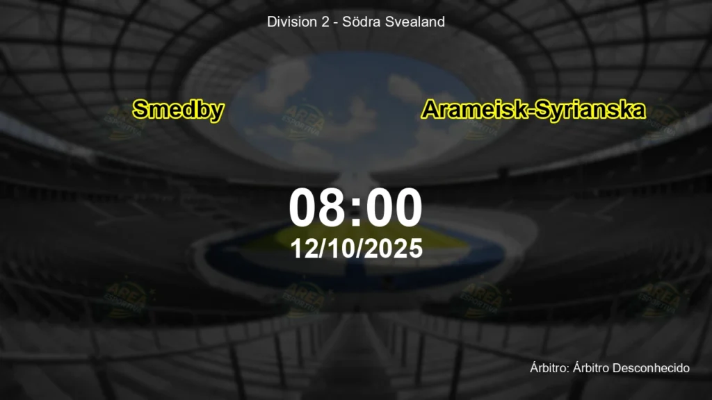 Palpite e an&aacute;lise do jogo Smedby vs Arameisk-Syrianska pela Division 2 - S&ouml;dra Svealand