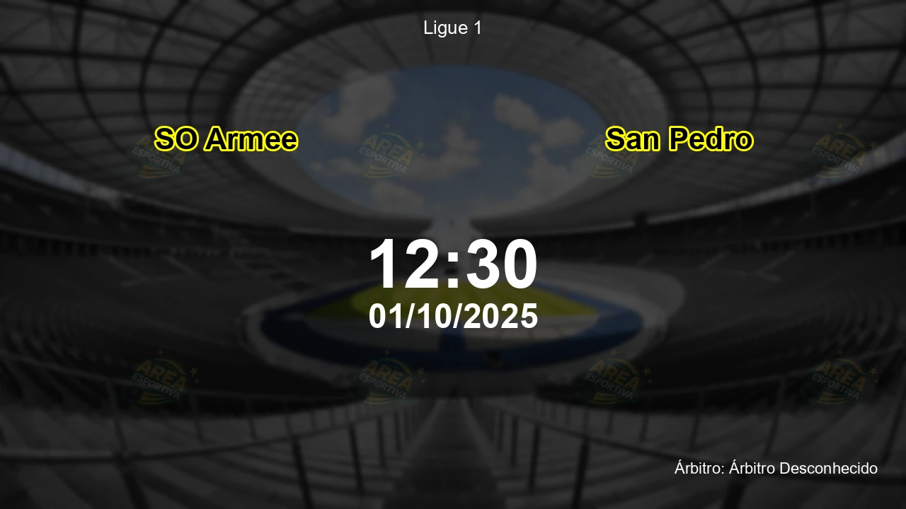 Palpite e análise do jogo SO Armee vs San Pedro pela Ligue 1