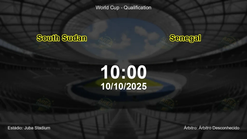 Palpite e an&aacute;lise do jogo South Sudan vs Senegal pela World Cup - Qualification