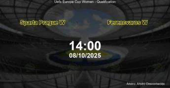 Palpite e análise do jogo Sparta Prague W vs Ferencvaros W pela Uefa Europa Cup Women - Qualification