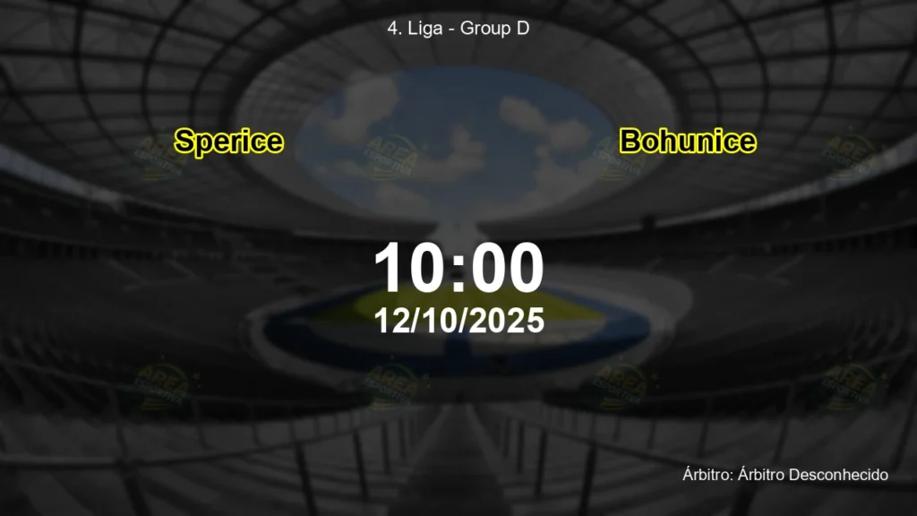 Palpite e an&aacute;lise do jogo Sperice vs Bohunice pela 4. Liga - Group D