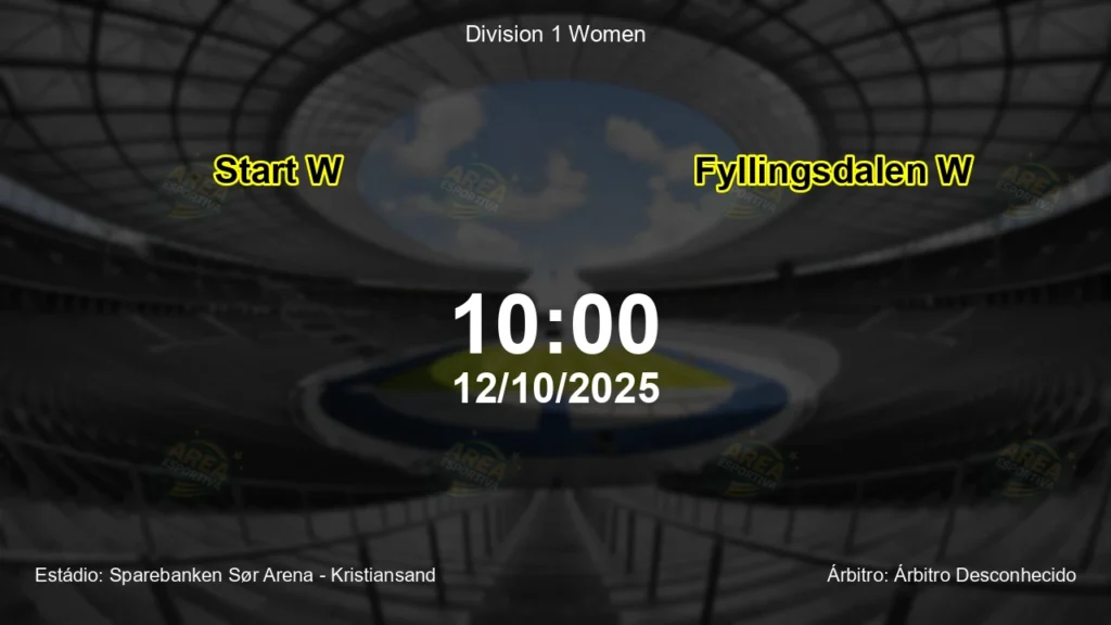 Palpite e an&aacute;lise do jogo Start W vs Fyllingsdalen W pela Division 1 Women