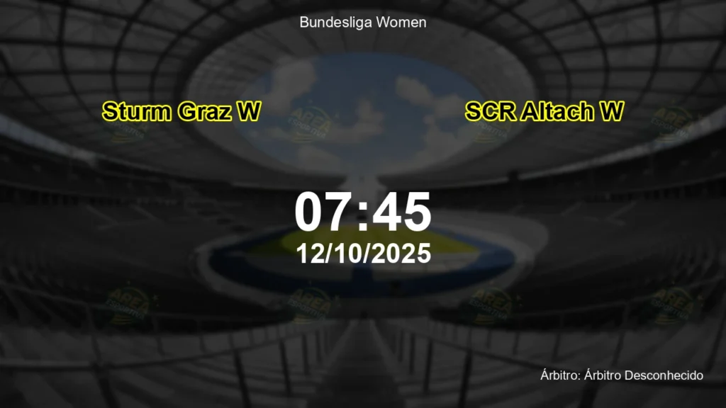 Palpite e an&aacute;lise do jogo Sturm Graz W vs SCR Altach W pela Bundesliga Women