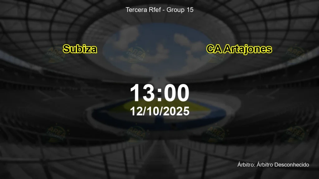 Palpite e an&aacute;lise do jogo Subiza vs CA Artajones pela Tercera Rfef - Group 15