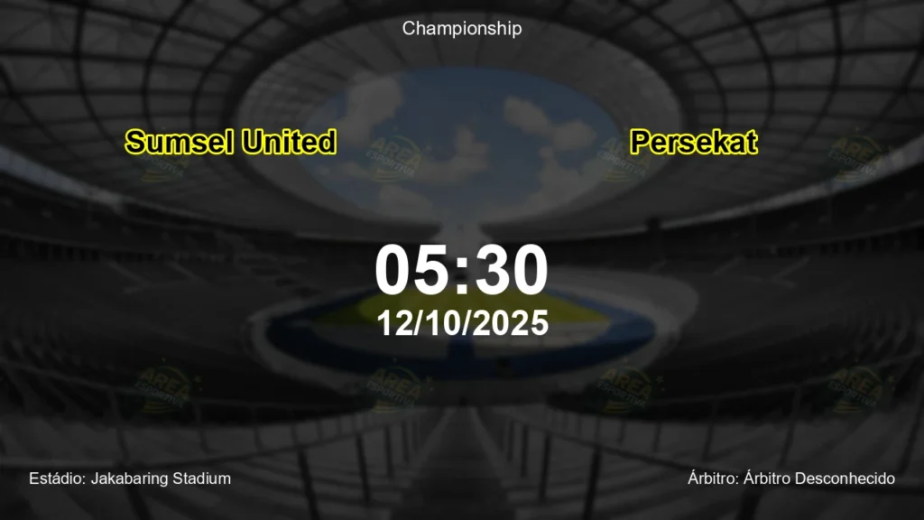 Palpite e an&aacute;lise do jogo Sumsel United vs Persekat pela Championship
