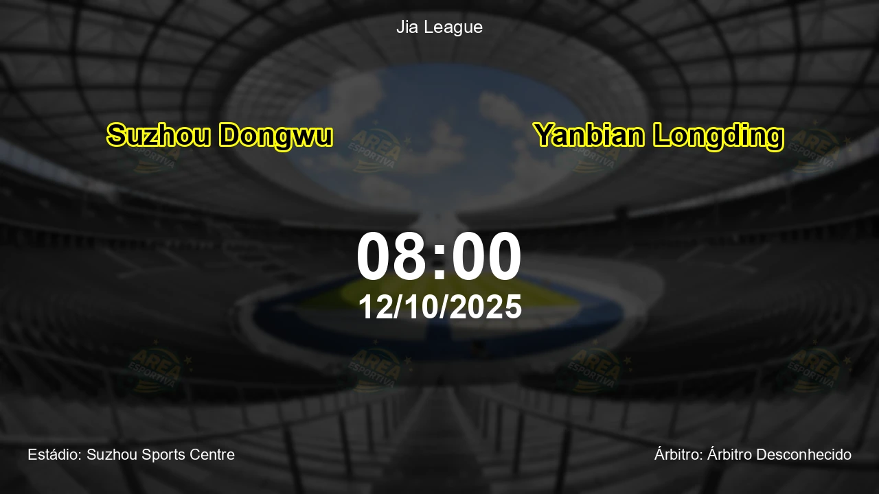 Palpite e análise do jogo Suzhou Dongwu vs Yanbian Longding pela Jia League