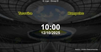 Palpite e análise do jogo Tasovice vs Humpolec pela 4. Liga - Group D