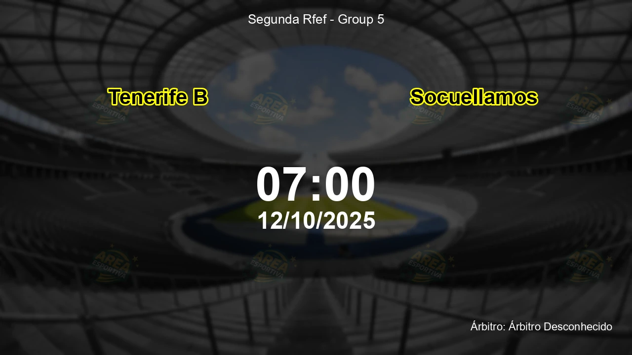 Palpite e análise do jogo Tenerife B vs Socuellamos pela Segunda Rfef - Group 5