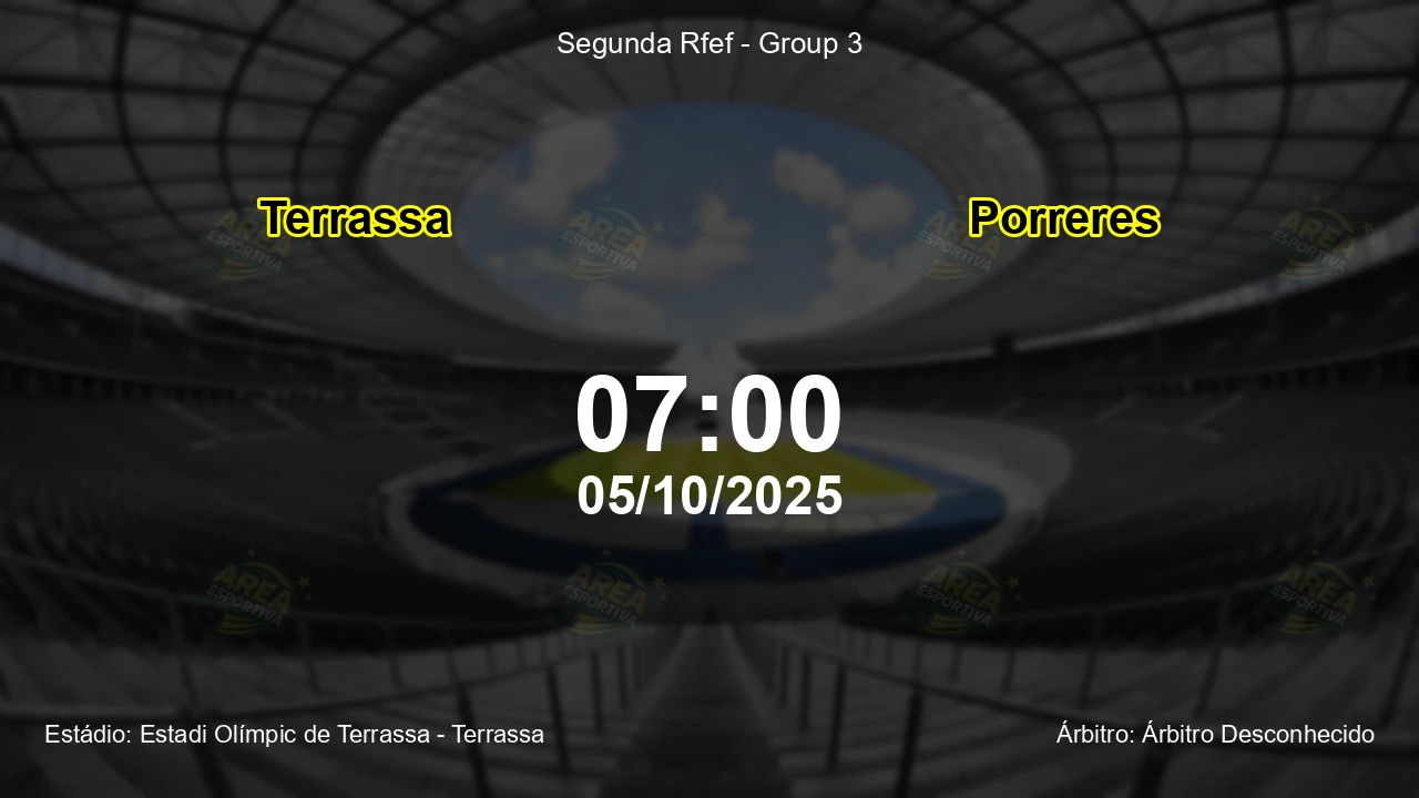 Palpite e análise do jogo Terrassa vs Porreres pela Segunda Rfef - Group 3