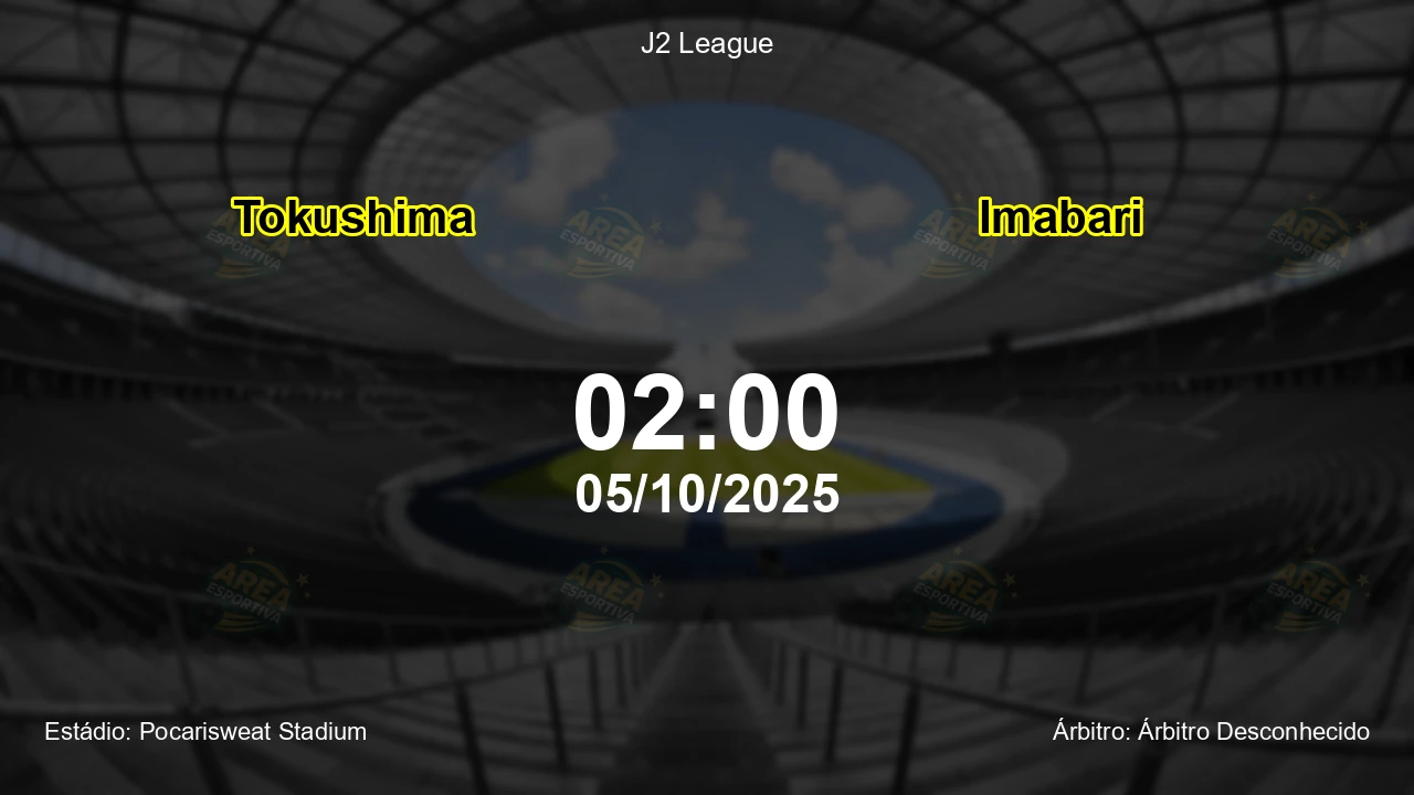 Palpite e análise do jogo Tokushima vs Imabari pela J2 League