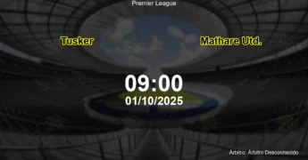 Palpite e análise do jogo Tusker vs Mathare Utd. pela Premier League