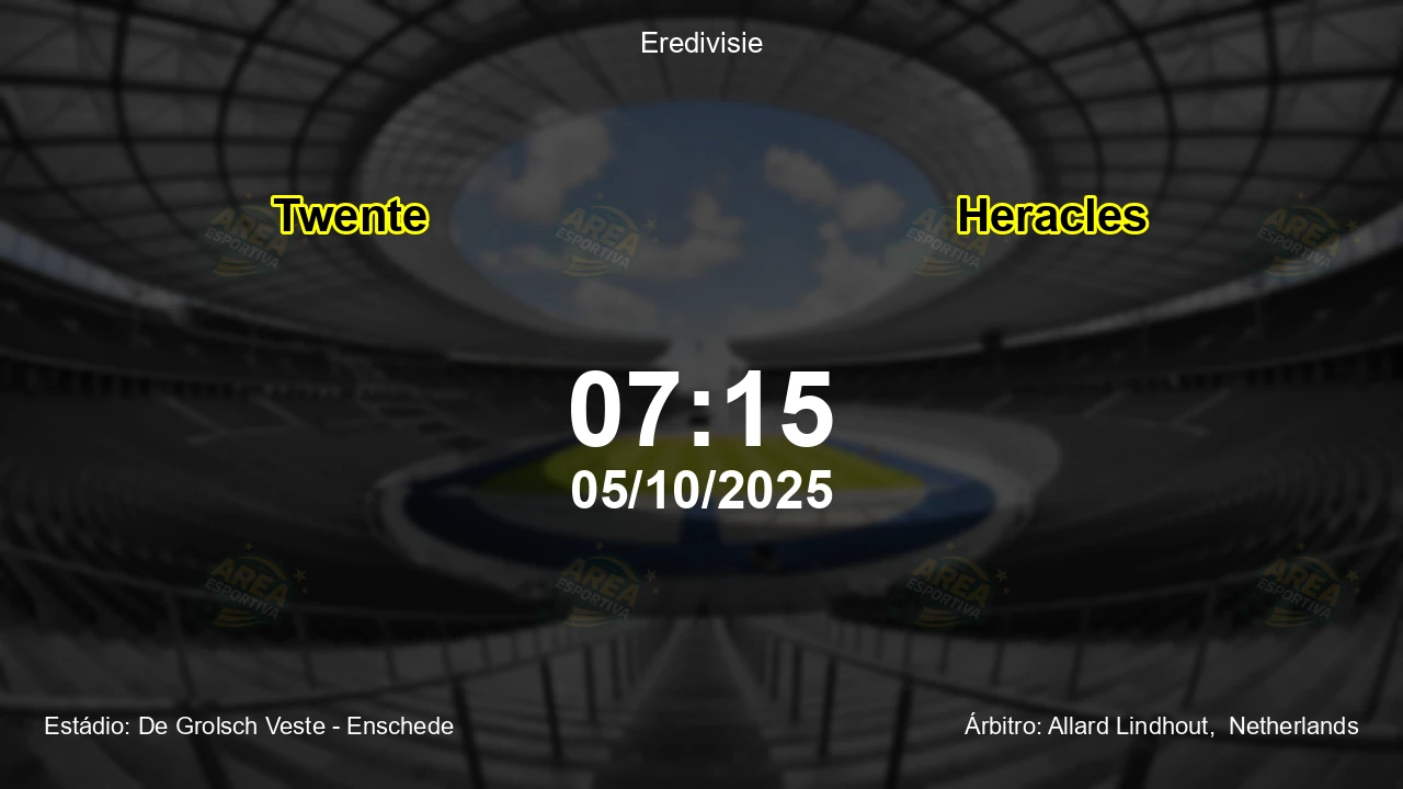 Palpite e análise do jogo Twente vs Heracles pela Eredivisie