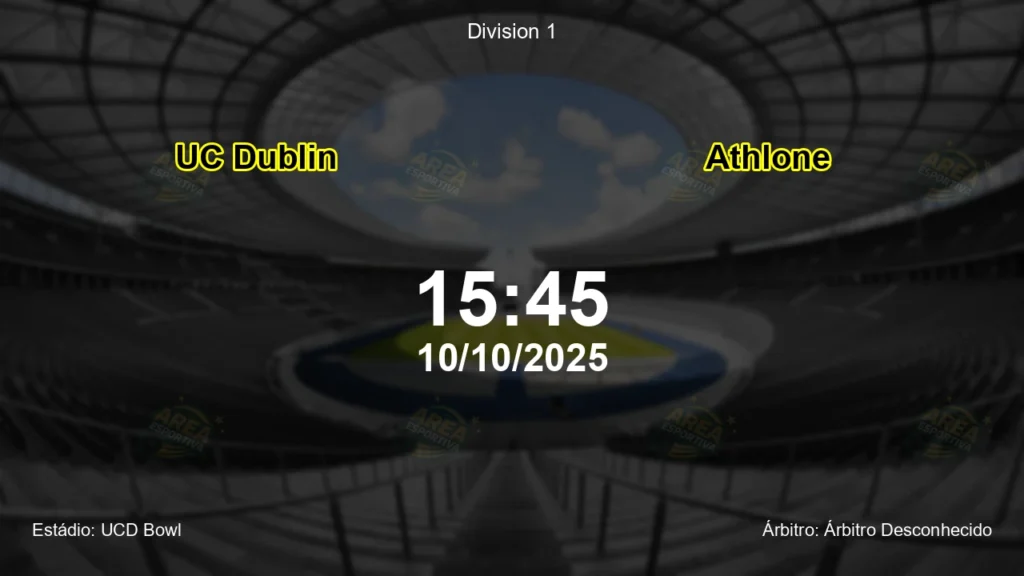Palpite e an&aacute;lise do jogo UC Dublin vs Athlone pela Division 1