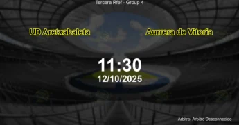 Palpite e análise do jogo UD Aretxabaleta vs Aurrera de Vitoria pela Tercera Rfef - Group 4