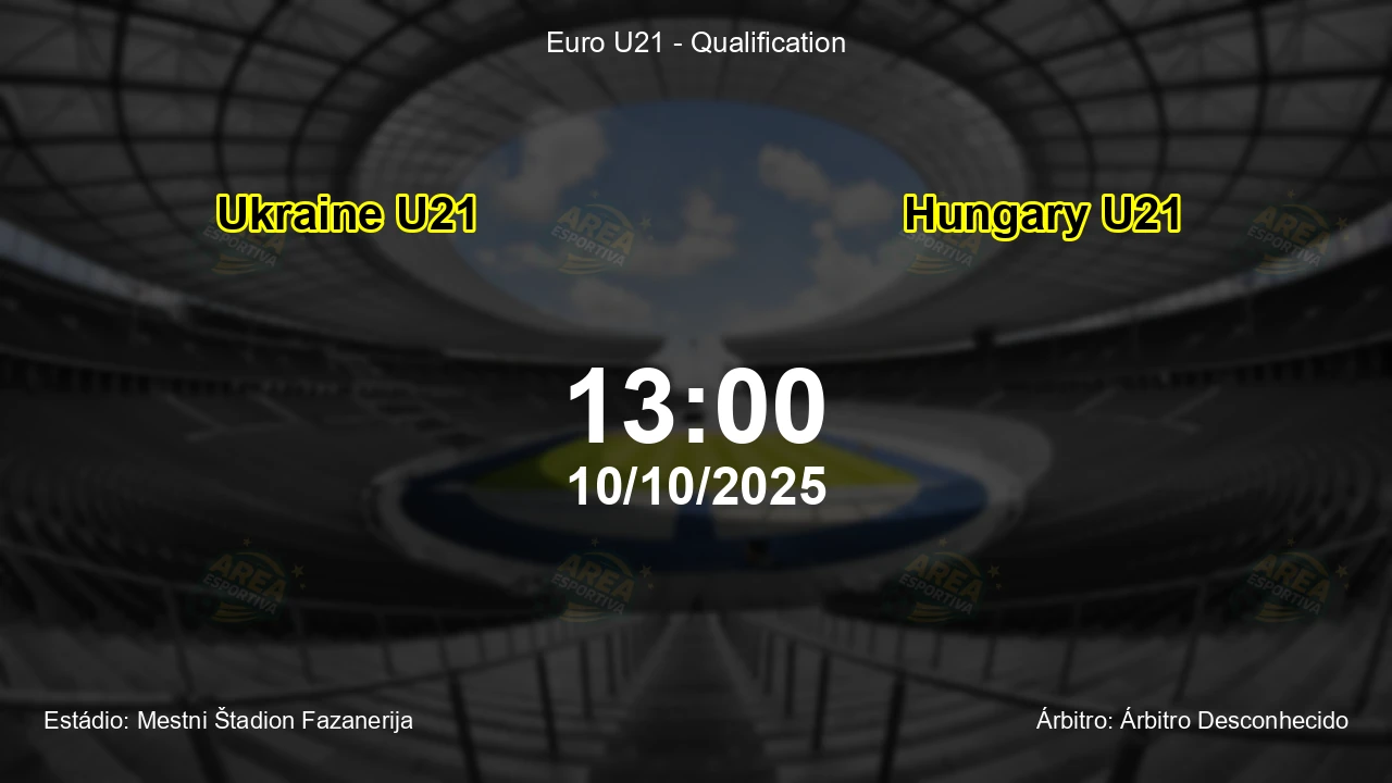 Palpite e análise do jogo Ukraine U21 vs Hungary U21 pela Euro U21 - Qualification