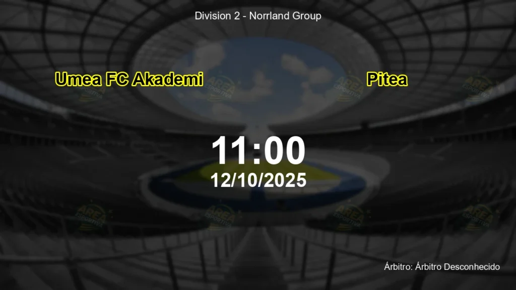 Palpite e an&aacute;lise do jogo Umea FC Akademi vs Pitea pela Division 2 - Norrland Group
