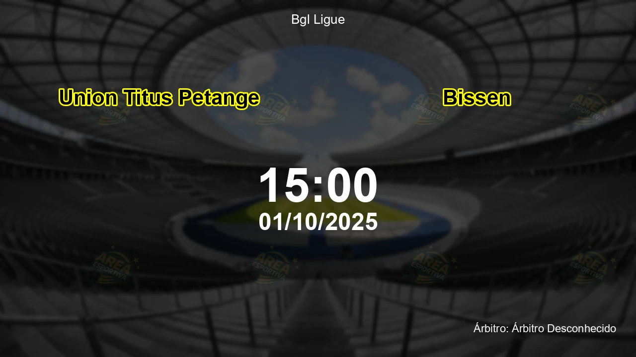 Palpite e análise do jogo Union Titus Petange vs Bissen pela Bgl Ligue