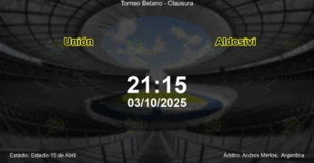Palpite e análise do jogo Unión vs Aldosivi pela Torneo Betano - Clausura