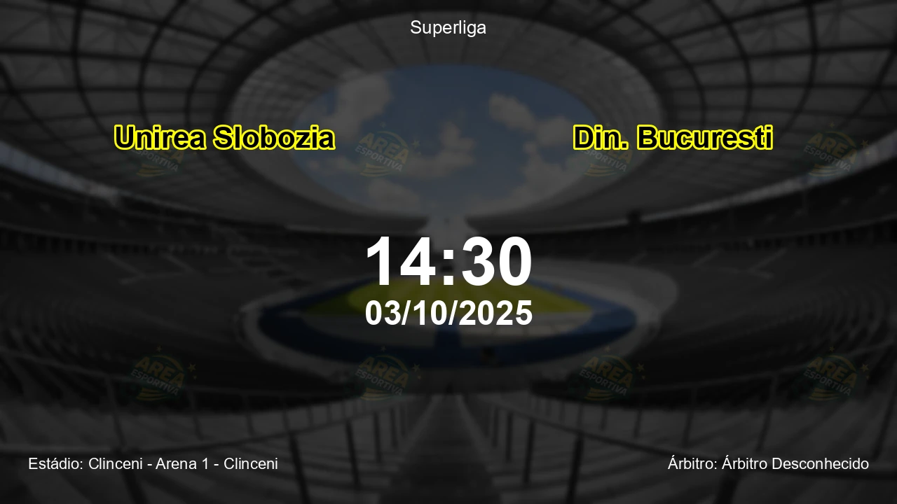 Palpite e análise do jogo Unirea Slobozia vs Din. Bucuresti pela Superliga