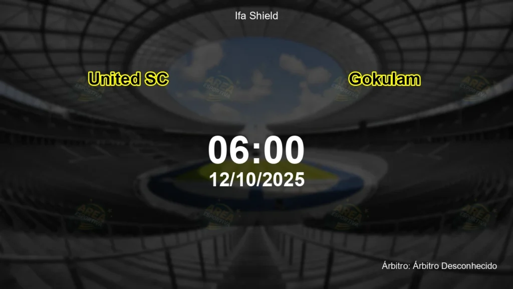 Palpite e an&aacute;lise do jogo United SC vs Gokulam pela Ifa Shield