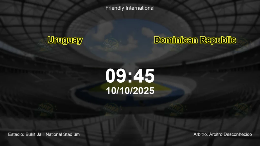 Palpite e an&aacute;lise do jogo Uruguay vs Dominican Republic pela Friendly International
