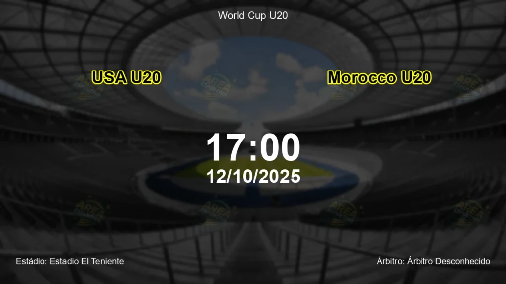 Palpite e an&aacute;lise do jogo USA U20 vs Morocco U20 pela World Cup U20