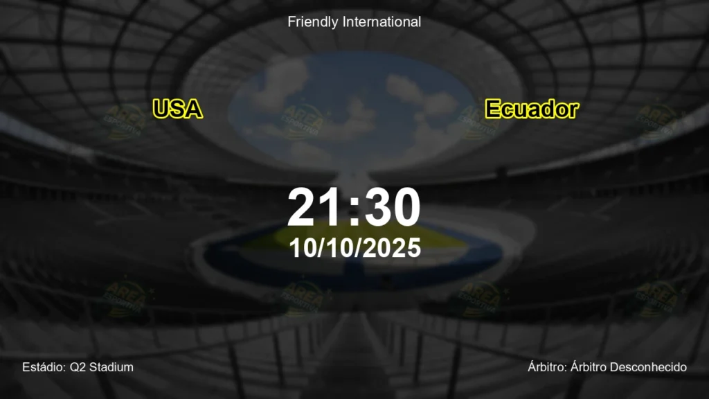 Palpite e an&aacute;lise do jogo USA vs Ecuador pela Friendly International