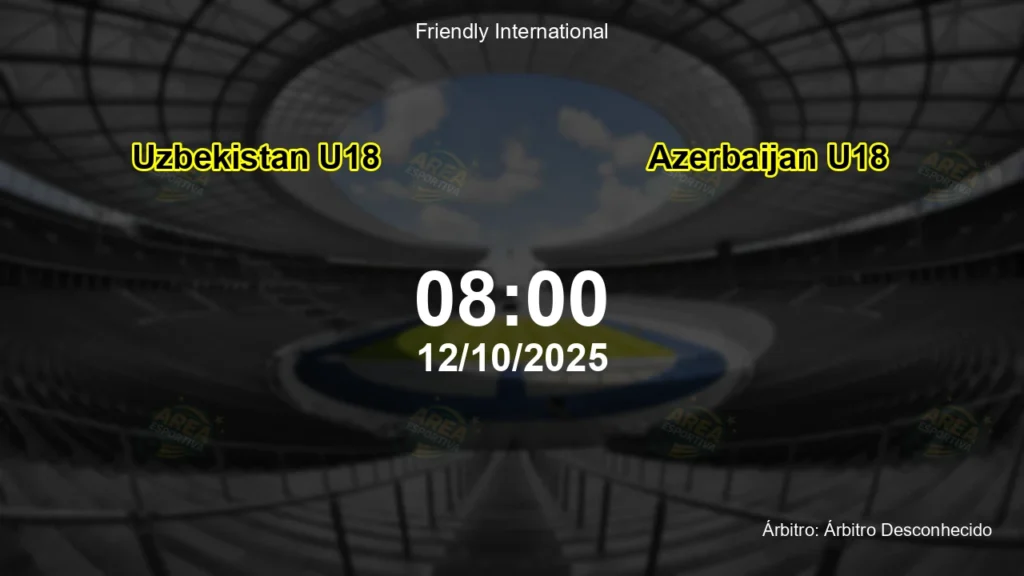 Palpite e an&aacute;lise do jogo Uzbekistan U18 vs Azerbaijan U18 pela Friendly International
