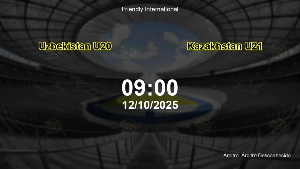 Palpite e an&aacute;lise do jogo Uzbekistan U20 vs Kazakhstan U21 pela Friendly International