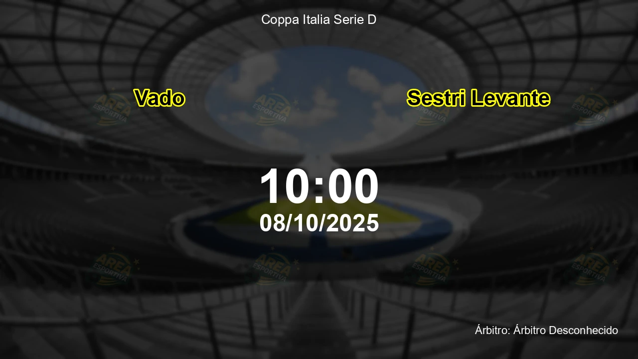 Palpite e análise do jogo Vado vs Sestri Levante pela Coppa Italia Serie D
