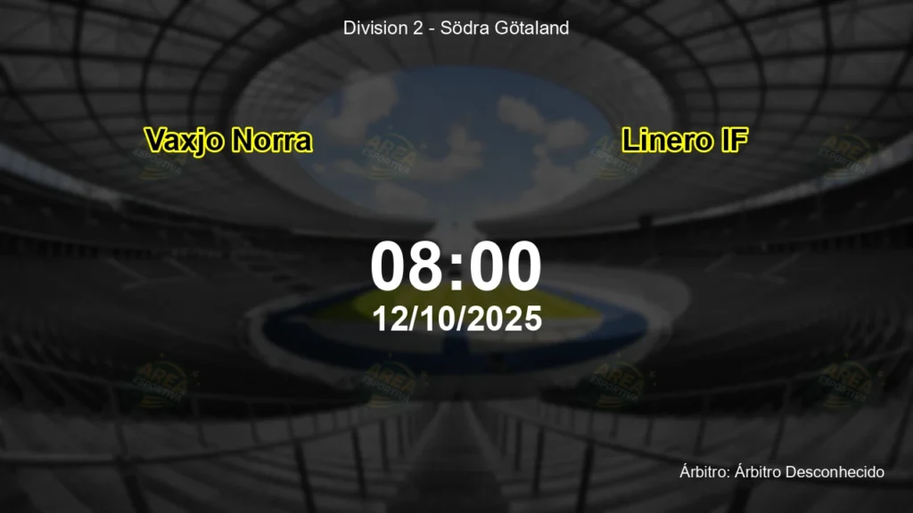 Palpite e an&aacute;lise do jogo Vaxjo Norra vs Linero IF pela Division 2 - S&ouml;dra G&ouml;taland