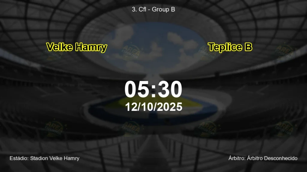 Palpite e an&aacute;lise do jogo Velke Hamry vs Teplice B pela 3. Cfl - Group B