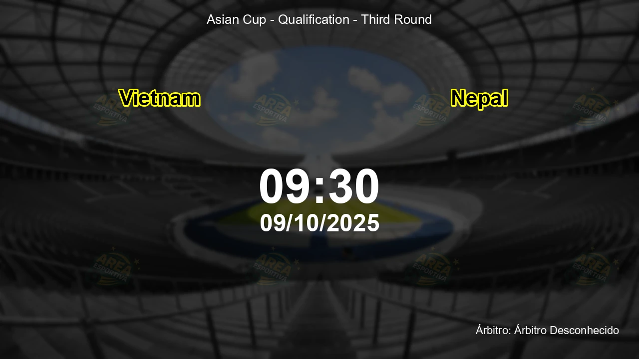 Palpite e análise do jogo Vietnam vs Nepal pela Asian Cup - Qualification - Third Round