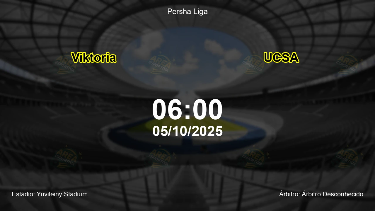 Palpite e análise do jogo Viktoria vs UCSA pela Persha Liga