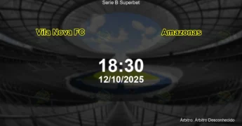 Palpite e análise do jogo Vila Nova FC vs Amazonas pela Serie B Superbet