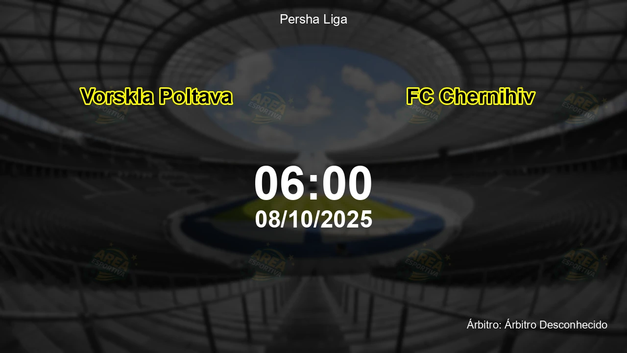 Palpite e análise do jogo Vorskla Poltava vs FC Chernihiv pela Persha Liga